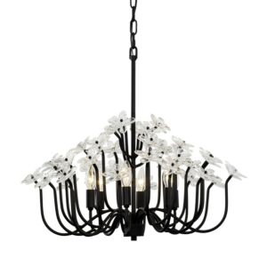 Wildflower 6-Light Chandelier in Matte Black