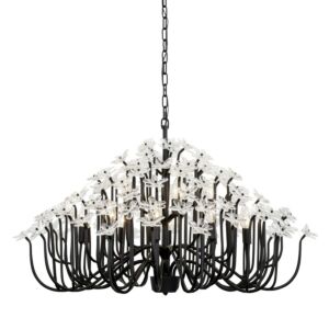 Wildflower 15-Light Chandelier in Matte Black