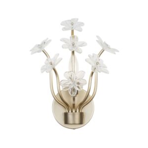 Wildflower 1-Light Wall Sconce in Gold Dust with Artifact