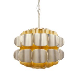 Swoon 1-Light Pendant in Antique Gold with Gold Dust