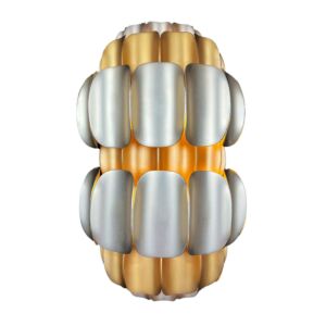 Swoon 2-Light Wall Sconce in Antique Gold with Gold Dust