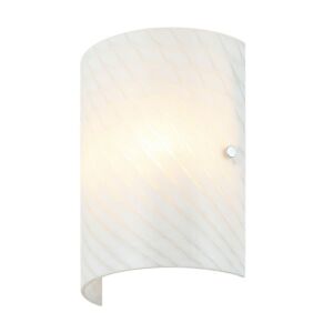 Swirled 2-Light Wall Sconce in Chrome