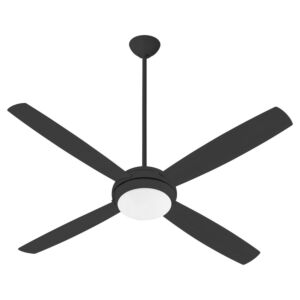 Expo 2-Light 60" Hanging Ceiling Fan in Matte Black