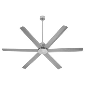 Titus 65" Outdoor Ceiling Fan in Satin Nickel