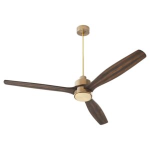 Reni 65" Outdoor Ceiling Fan in Aged Brass