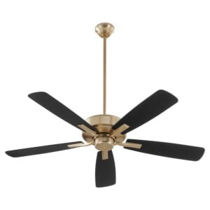 Ovation 52" Hanging Ceiling Fan in Aged Brass