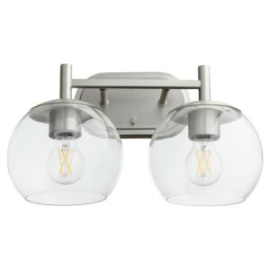 Lyon 2-Light Bathroom Vanity Light in Satin Nickel