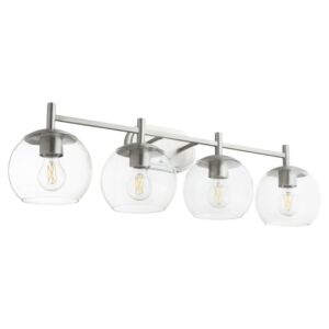 Lyon 4-Light Bathroom Vanity Light in Satin Nickel