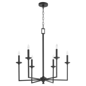 Eldorado 6-Light Chandelier in Matte Black