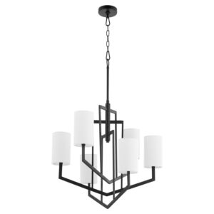 Bolivar 6-Light Chandelier in Matte Black