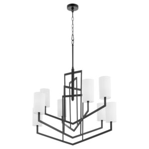 Bolivar 8-Light Chandelier in Matte Black