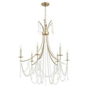 Malin 6-Light Chandelier in Antique Silver