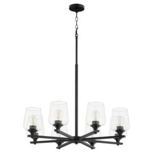 Veno 8-Light Chandelier in Matte Black