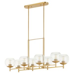 Lyon 8-Light Chandelier in Aged Brass