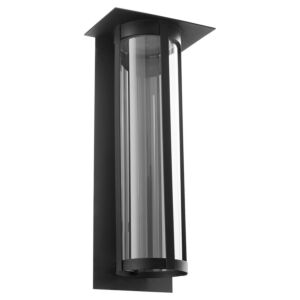 Abram 1-Light LED Outdoor Lantern in Textured Black