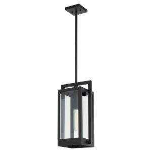 Marco 1-Light Pendant in Textured Black