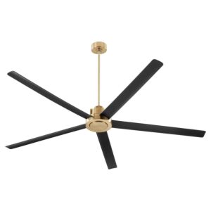 Revel 80" Outdoor Ceiling Fan in Aged Brass