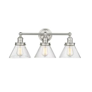 Eyden 3-Light Bathroom Vanity Light in Brushed Nickel