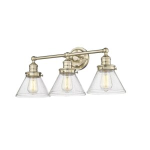 Eyden 3-Light Bathroom Vanity Light in Modern Gold