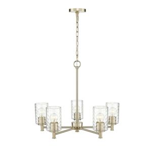 Ashli 5-Light Chandelier in Modern Gold