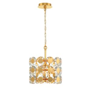 Perrene 3-Light Pendant in Gold