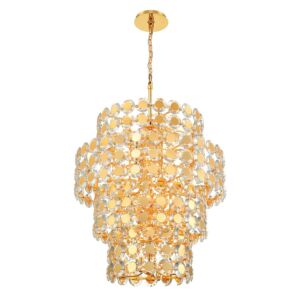 Perrene 24-Light 2Chandelier in Gold