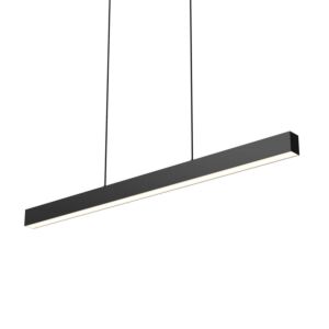 1-Light Linear Pendant in Sandy Black