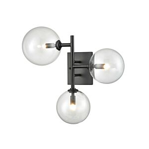 Delilah 3-Light Wall Sconce in Black