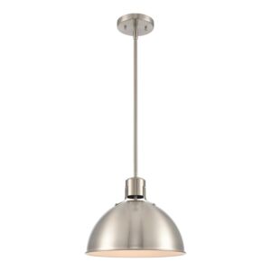 Zayne 1-Light Pendant in Brushed Nickel