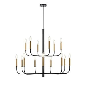 Olivia 15-Light Chandelier in Multiple Finishes and Graphite