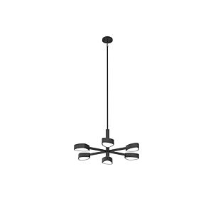 Northen Marches 6-Light Pendant in Ebony