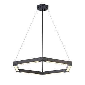 DVI Callisto 1-Light LED Pendant in Ebony