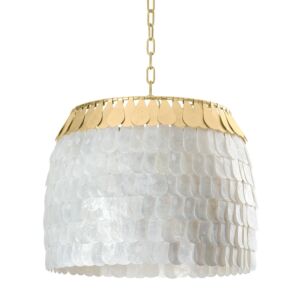 Coralie 4-Light Chandelier in Vintage Gold Leaf