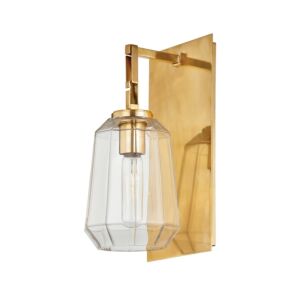 Copenhagen 1-Light Wall Sconce in Vintage Brass