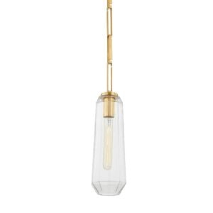 Copenhagen 1-Light Pendant in Vintage Brass