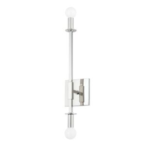 Milana 2-Light Wall Sconce in Polished Nickel