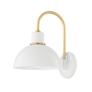 Camille 1-Light Wall Sconce in Aged Brass