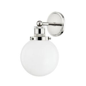 Beverly 1-Light Wall Sconce in Polished Nickel