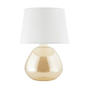 Thea 1-Light Table Lamp in Aged Brass