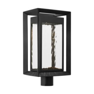 Urbandale 1-Light LED Outdoor Post Fixture in Textured Black