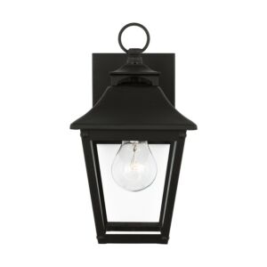 Galena 1-Light Outdoor Wall Sconce in Textured Black