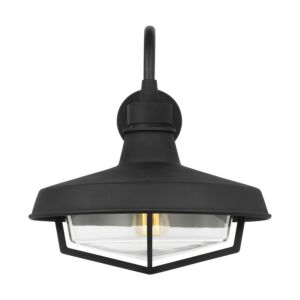 Hollis 1-Light Outdoor Wall Sconce in Textured Black