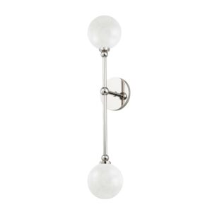 Andrews 2-Light LED Wall Sconce in Polished Nickel