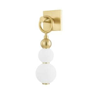 Perrin 1-Light LED Wall Sconce in Aged Brass