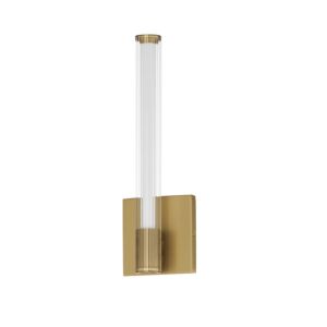 Cortex 1-Light LED Wall Sconce in Natural Aged Brass