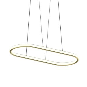 Luna 2-Light Pendant in Brass Finish