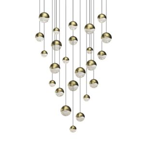 Grapes 24-Light LED Pendant in Brass Finish