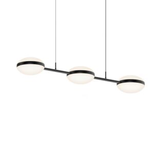 Pillows 6-Light Linear Pendant in Satin Black