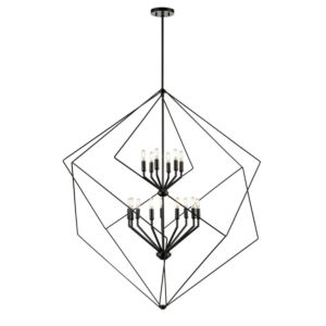 Ashoona 15-Light Foyer Pendant in Ebony