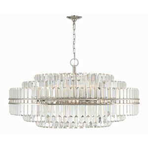 Hayes 32-Light 3Chandelier in Polished Nickel